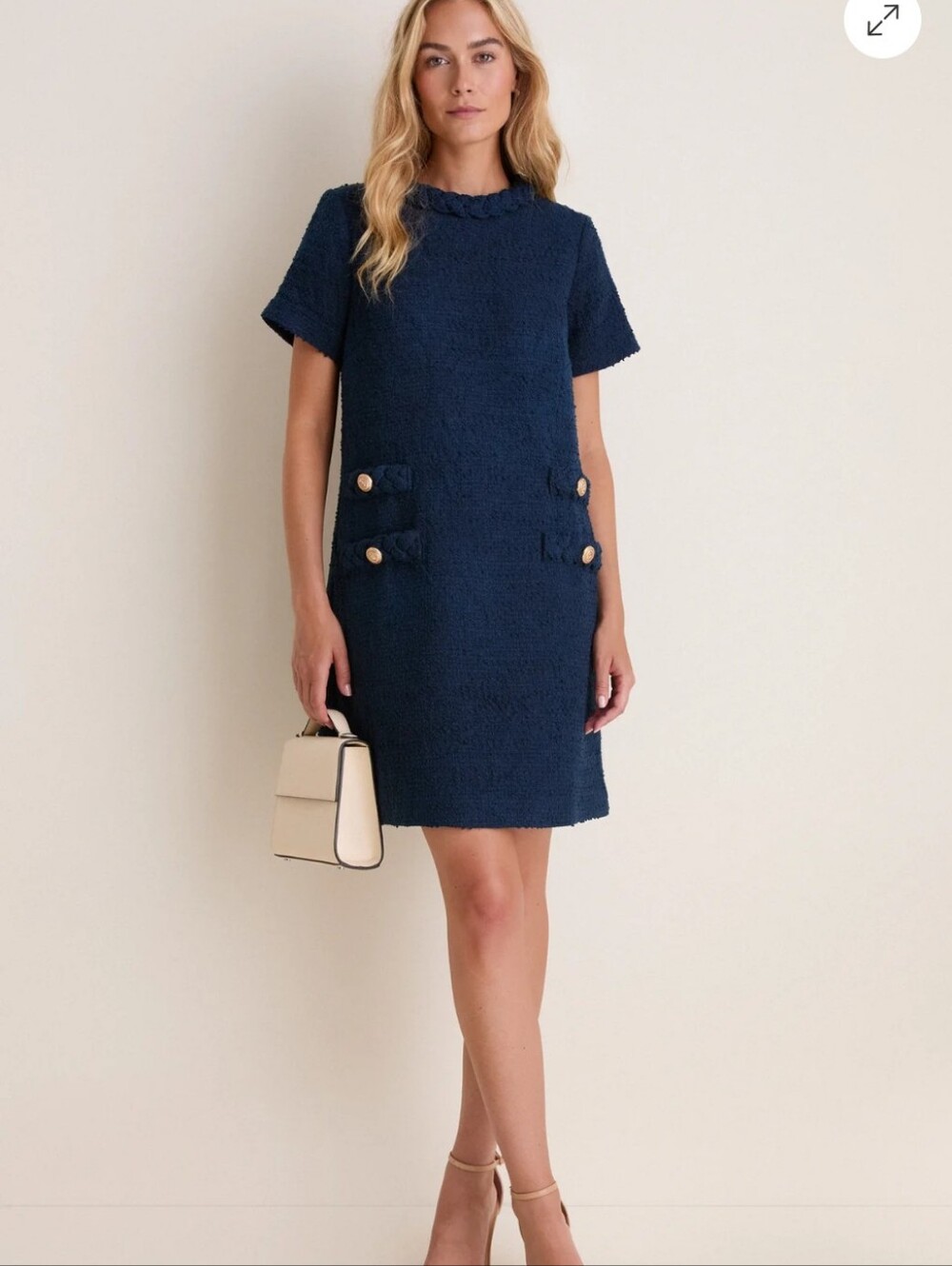 Tuckednuck Navy Tweed Jackie Dress NWT Size XL